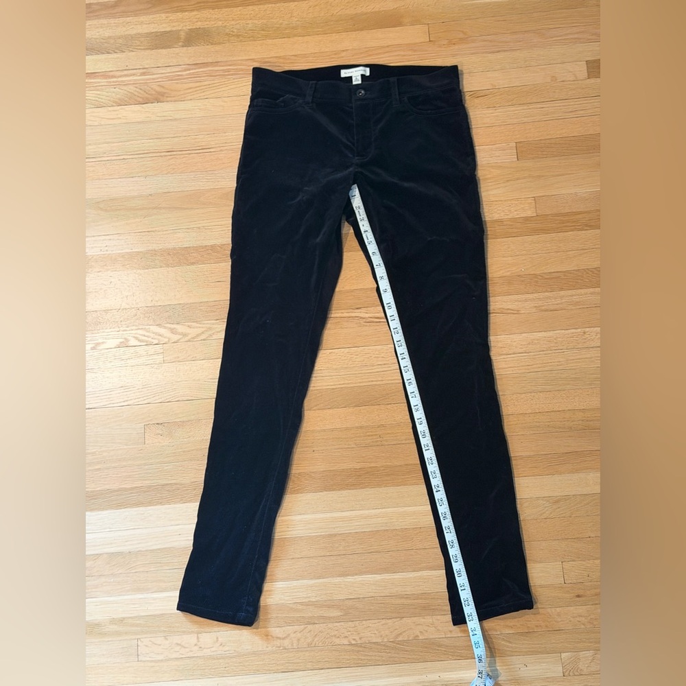 Banana Republic Black Soft Velvety Skinny Pants